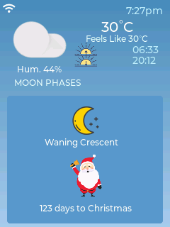 Aurigae lunar phase screen